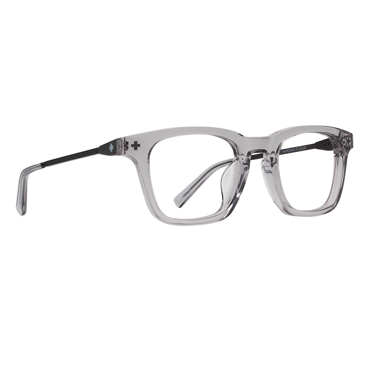 Spy HARDWIN FUSION 50 Eyeglasses  Crystal Smoke Matte Dark Gunmetal Small