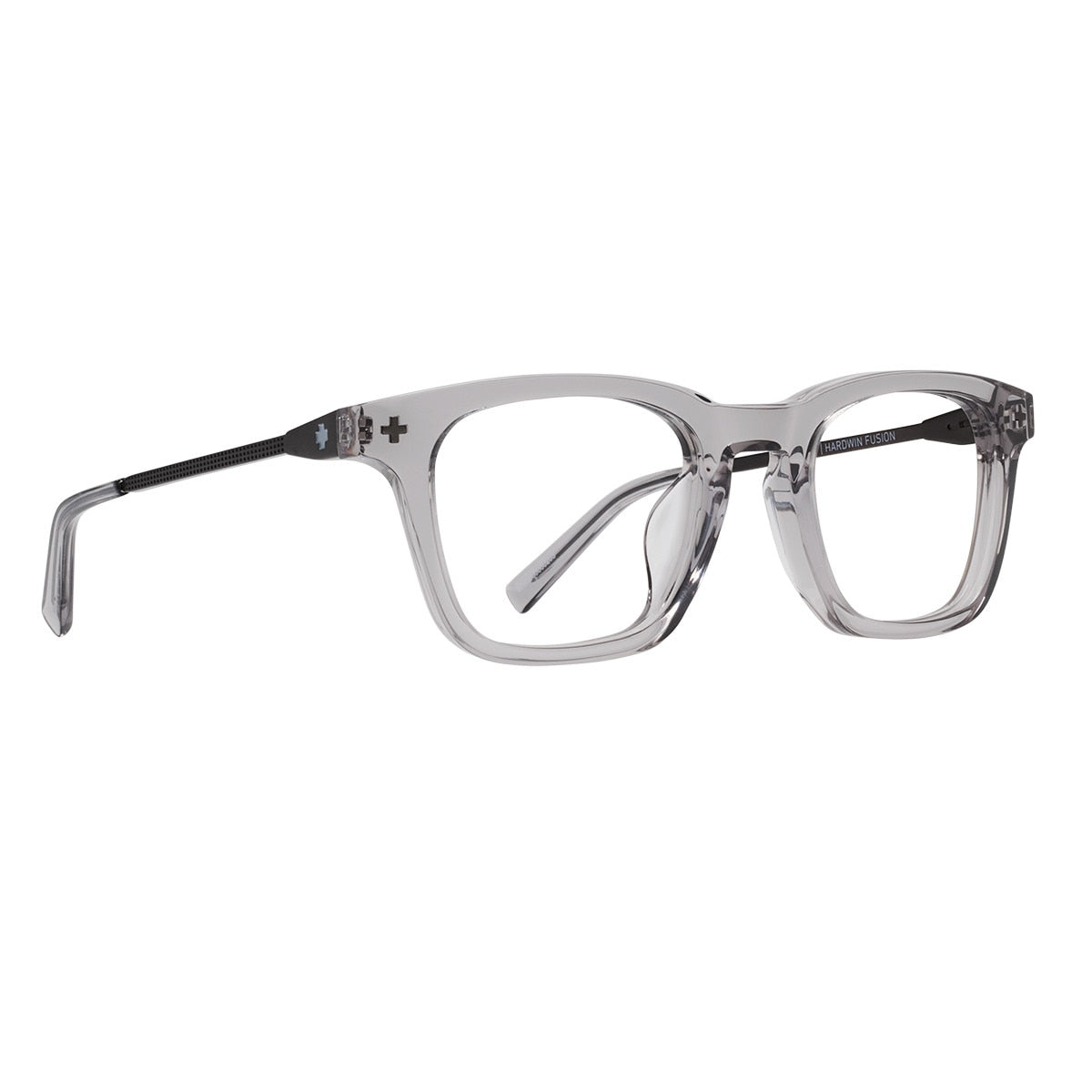 Spy HARDWIN FUSION 52 Eyeglasses  Crystal Smoke Matte Dark Gunmetal Small