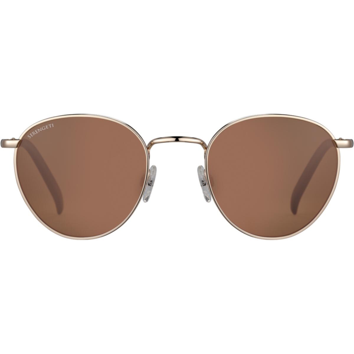 Serengeti Hamel Sunglasses  Shiny Rose Gold Medium