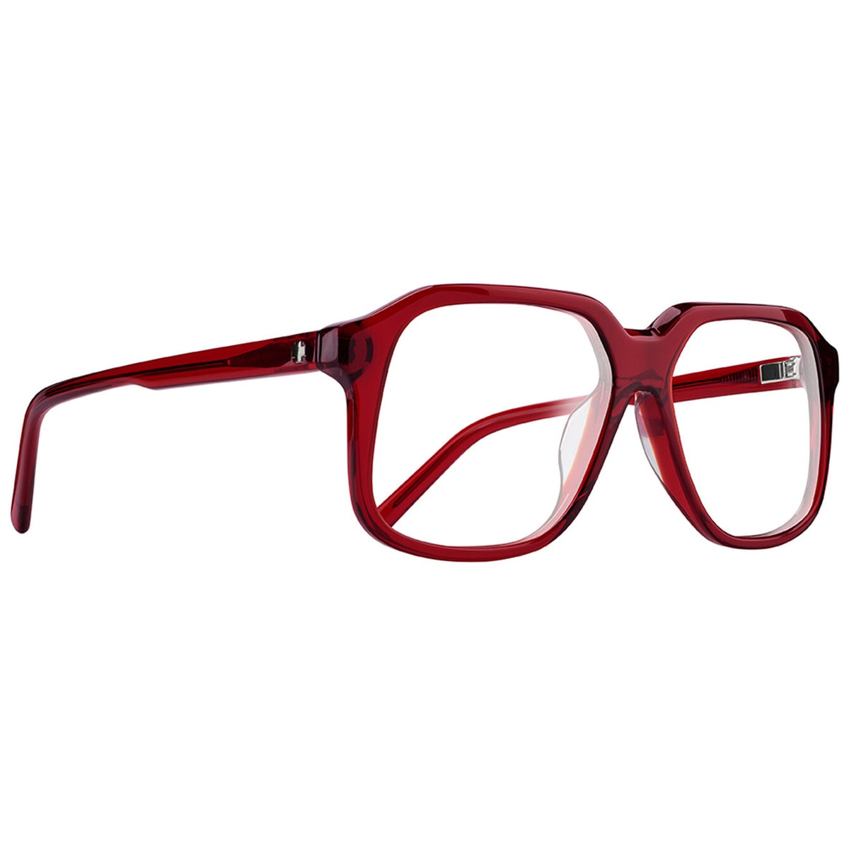 Spy Hot Spot Optical 58 Eyeglasses  Translucent Brick Medium-Large