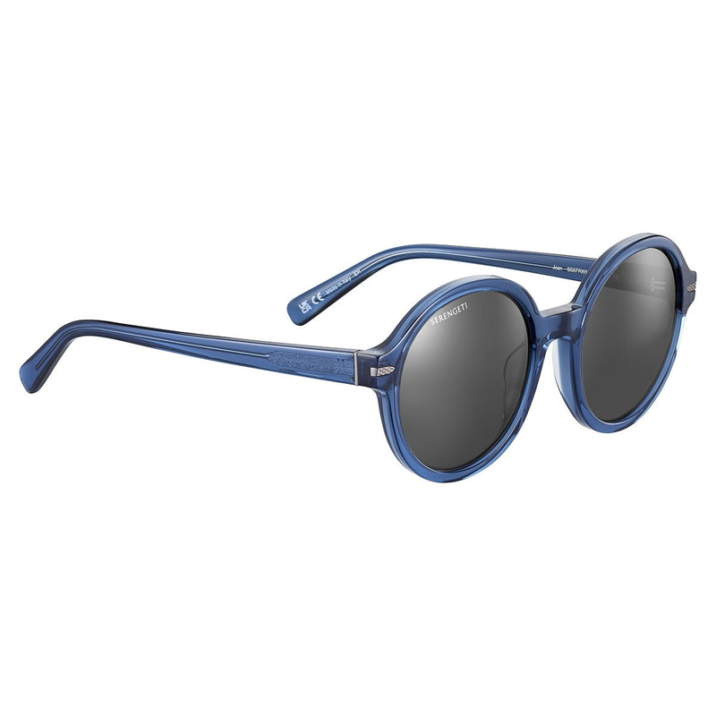 Serengeti Joan Sunglasses  Shiny Crystal Fed Blue Medium
