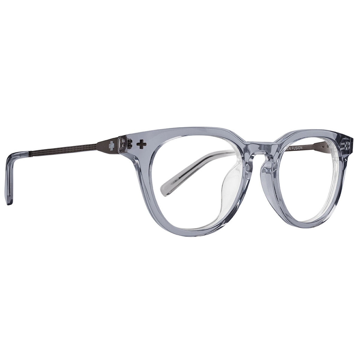 Spy KADEN FUSION 52 Eyeglasses  Crystal Smoke Brushed Black Medium-Large