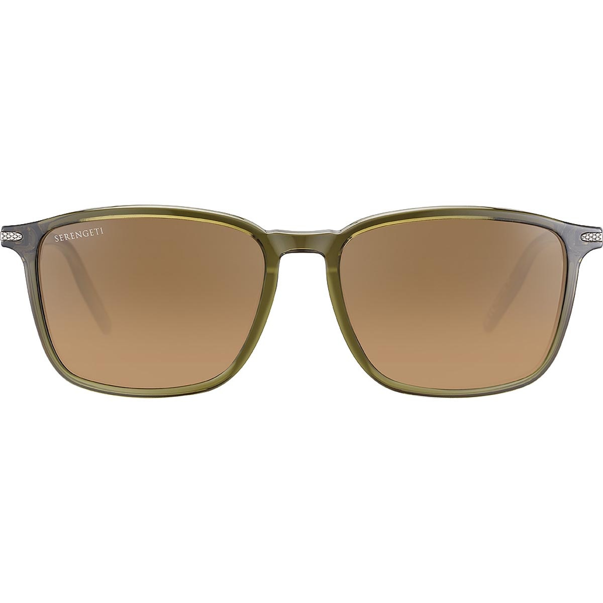 Serengeti Lenwood Sunglasses  Shiny Crystal Dark Green Large, Extra Large