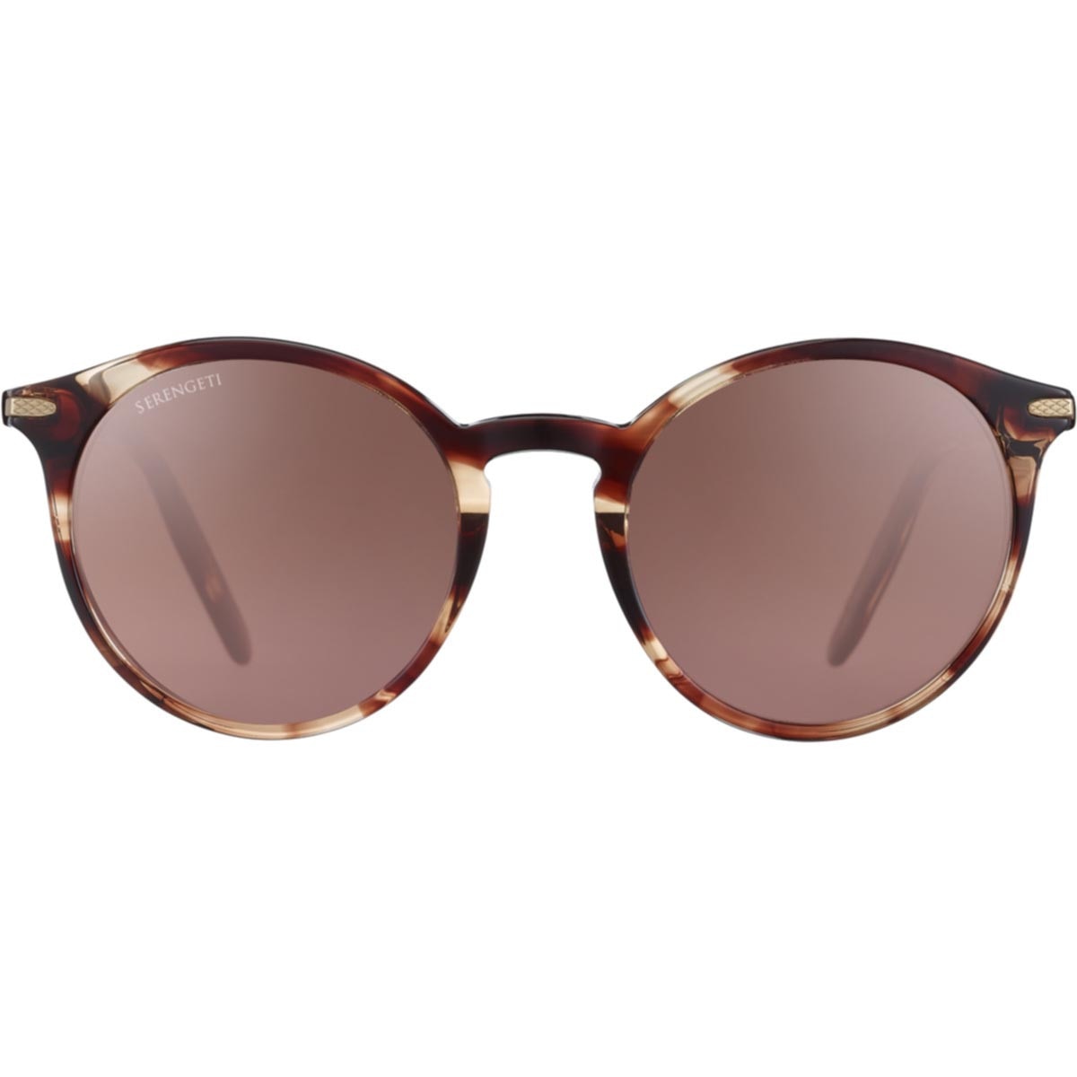 Serengeti Leonora Sunglasses  Striped Brown Shiny Medium