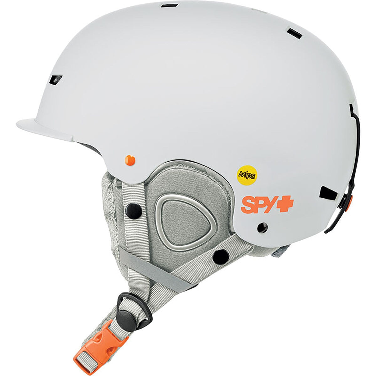 Spy Lil Galactic Mips Snow Helmet  White Light Gray Matte Small S 49-52