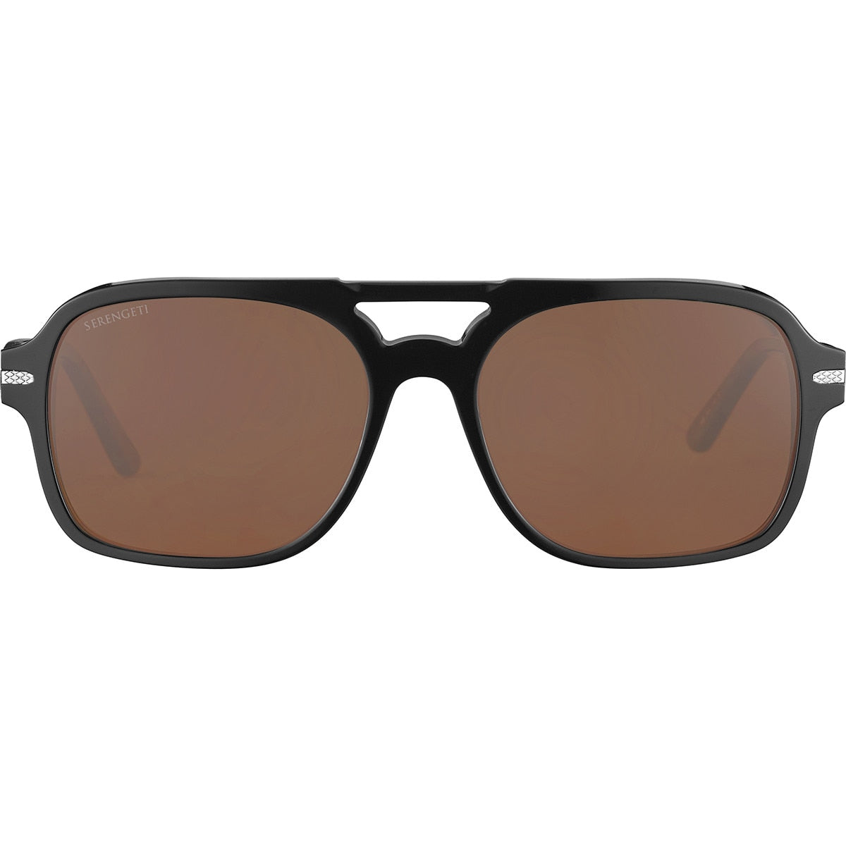 Serengeti Marco Sunglasses  Shiny Black Medium, Large