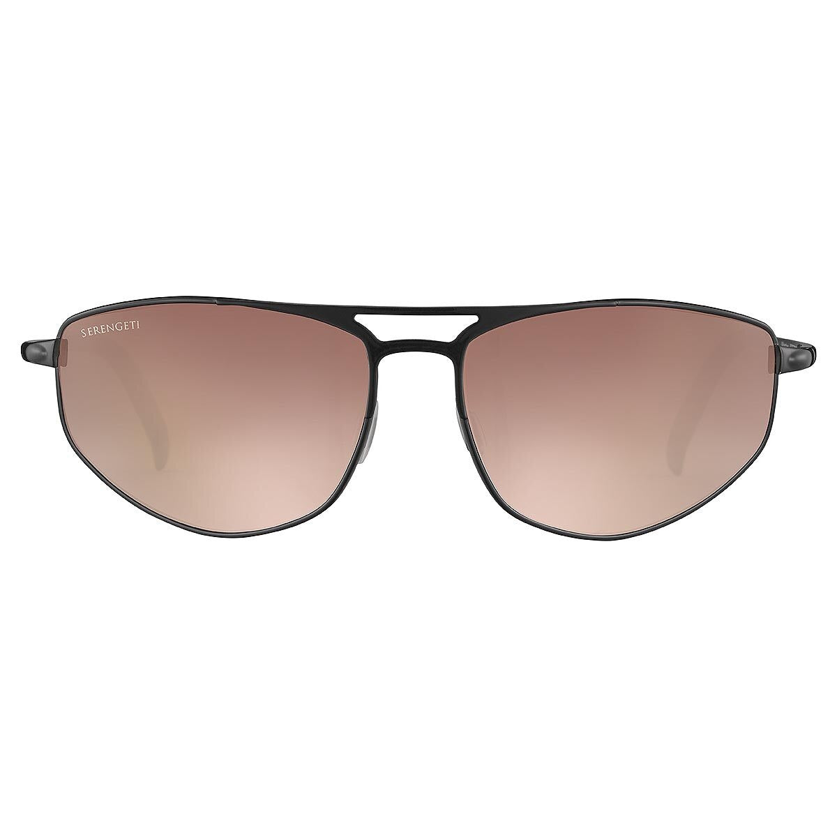 Serengeti Masten Sunglasses  Shiny Black Large