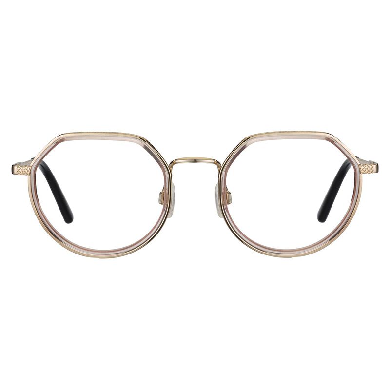 Serengeti Nathanel Optic Eyeglasses  Shiny Rose Gold - Red Brown Medium