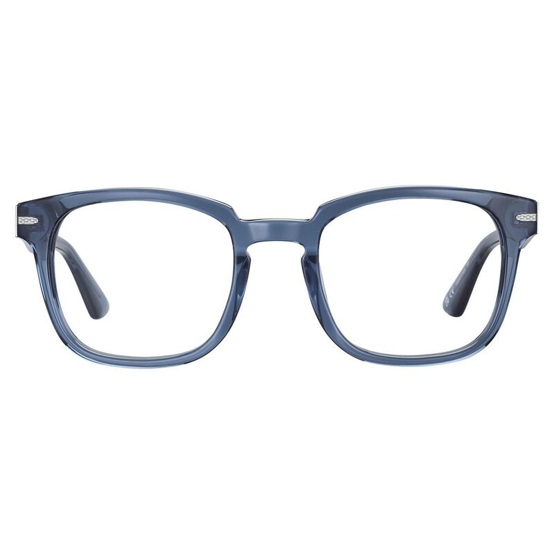 Serengeti Norman Optic Eyeglasses  Shiny Crystal Grey Blue - Shiny Silver Medium