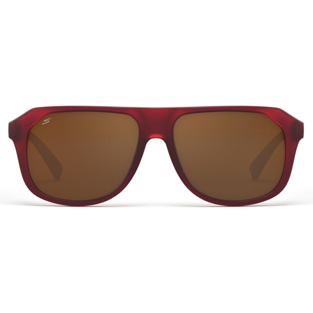 Serengeti Oatman Sunglasses  Frosted Crystal Burgundy Medium