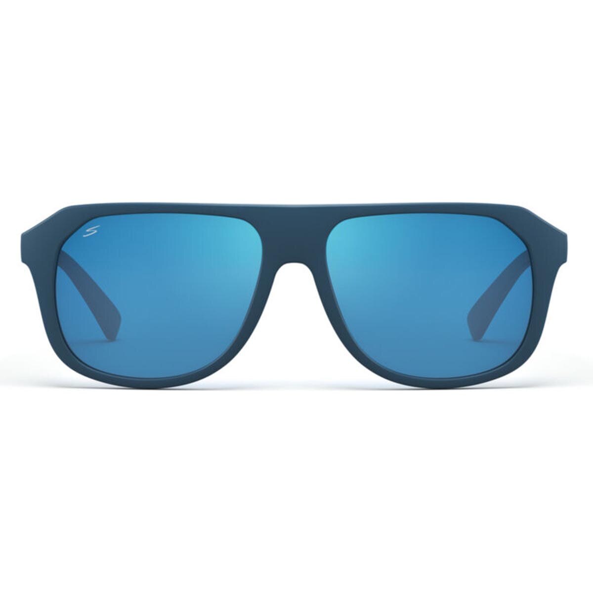 Serengeti Oatman Sunglasses  Rubberised Peacock Blue Medium