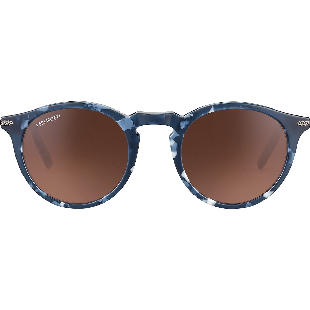 Serengeti Raffaele Sunglasses  Shiny Blue Marble Small-Medium, Medium