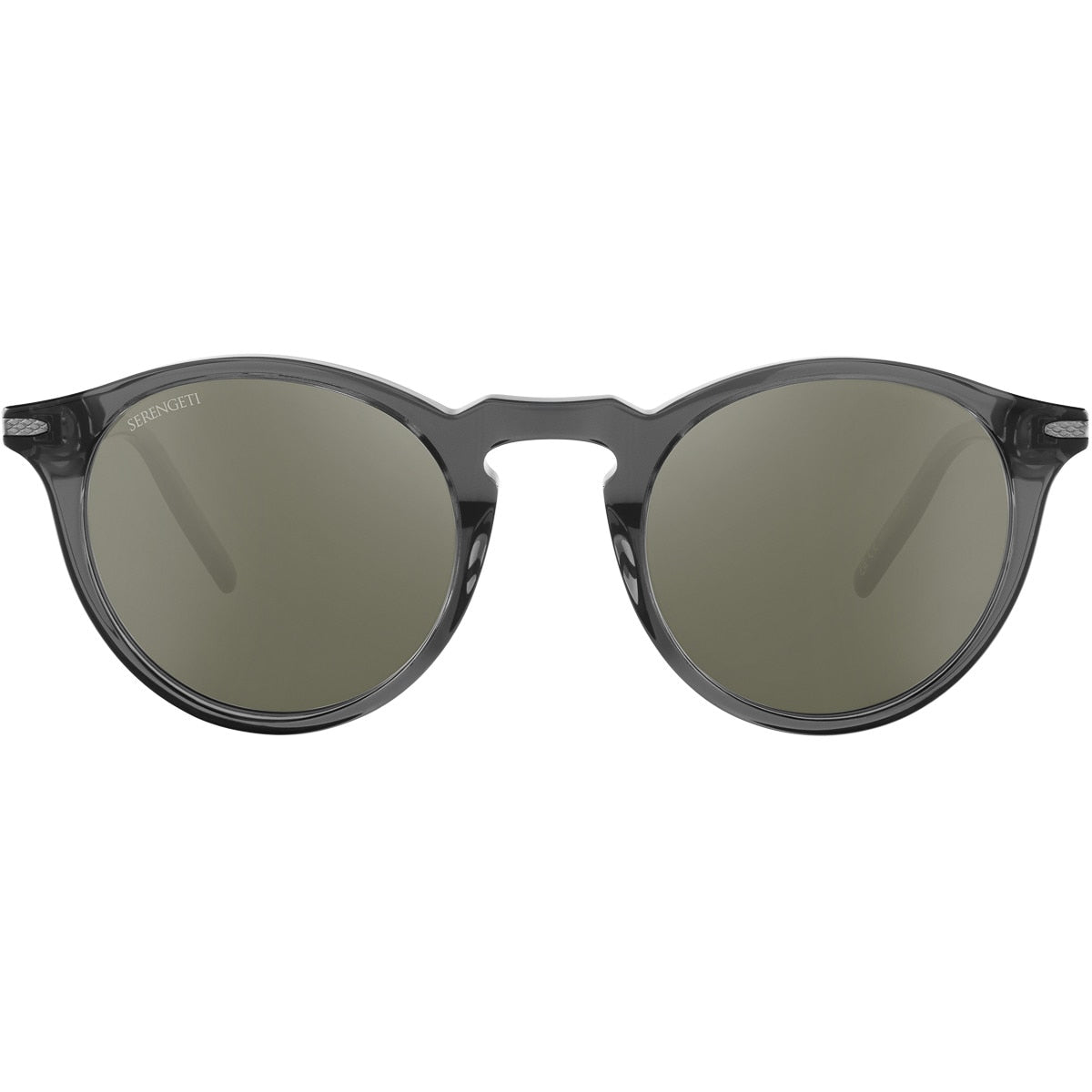 Serengeti Raffaele Sunglasses  Translucent Gunmetal Small-Medium, Medium