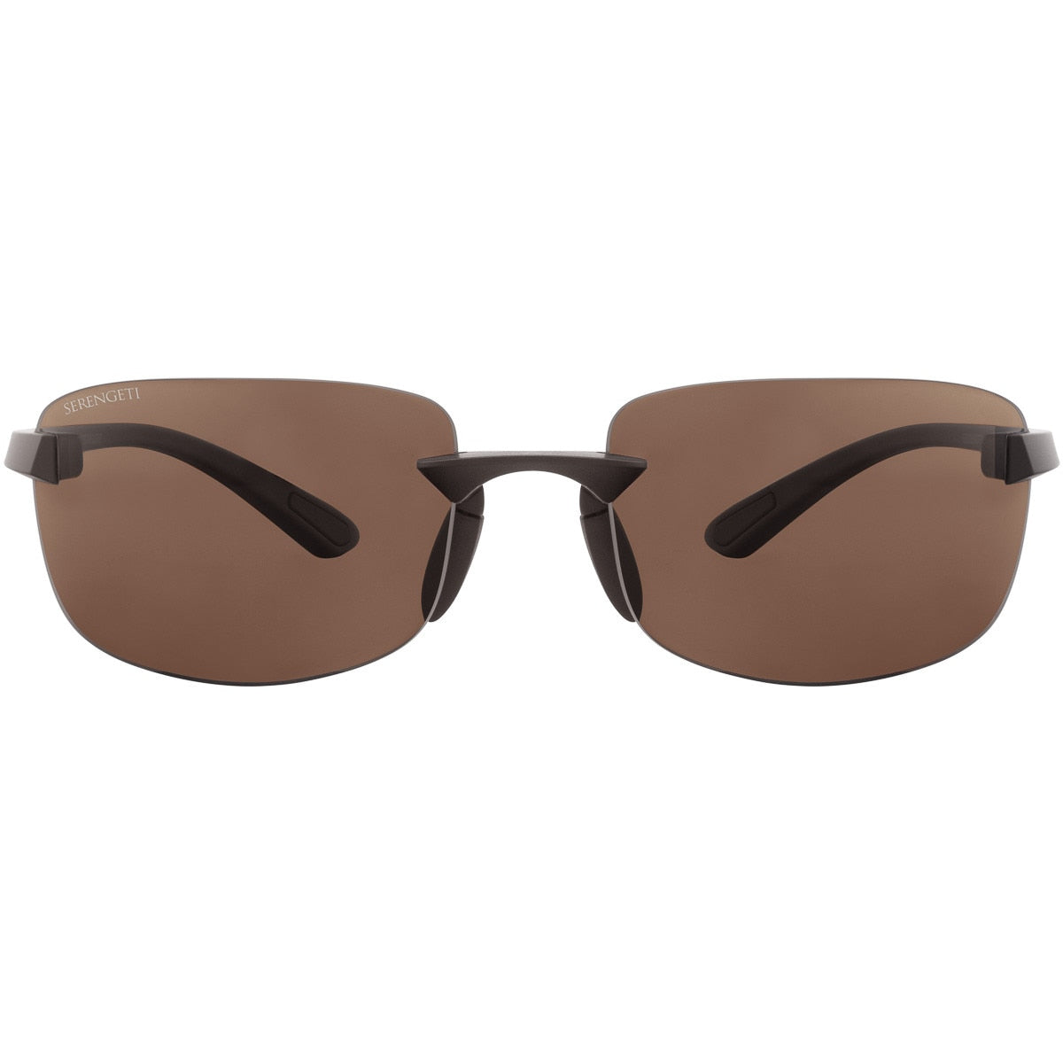 Serengeti Rick Sunglasses  Brown Matte Medium, Medium-Large