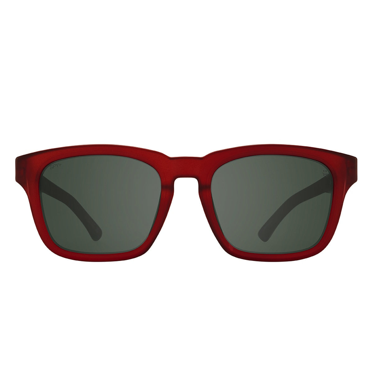 Spy Saxony Sunglasses  Matte Translucent Sienna Red Small-Medium