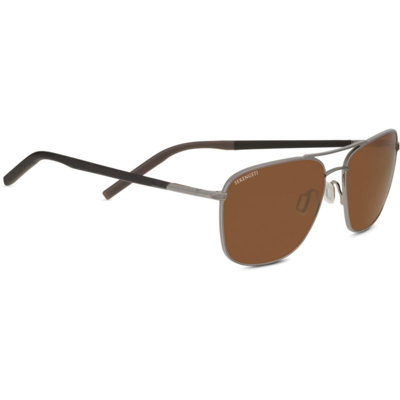 Serengeti Spello Sunglasses  Gunmetal Shiny Medium, Medium-Large, Large