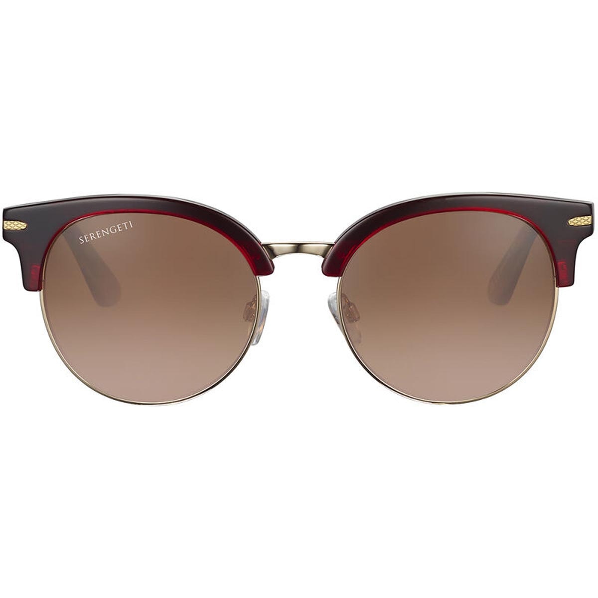 Serengeti Susan Sunglasses  Shiny Crystal Burgundy Medium, One size