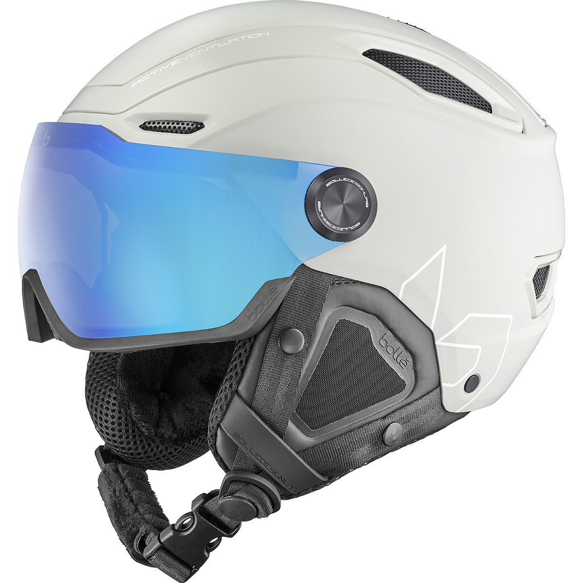 Bolle V-line Snow Helmet  Lightest Grey Matte Medium M 55-59