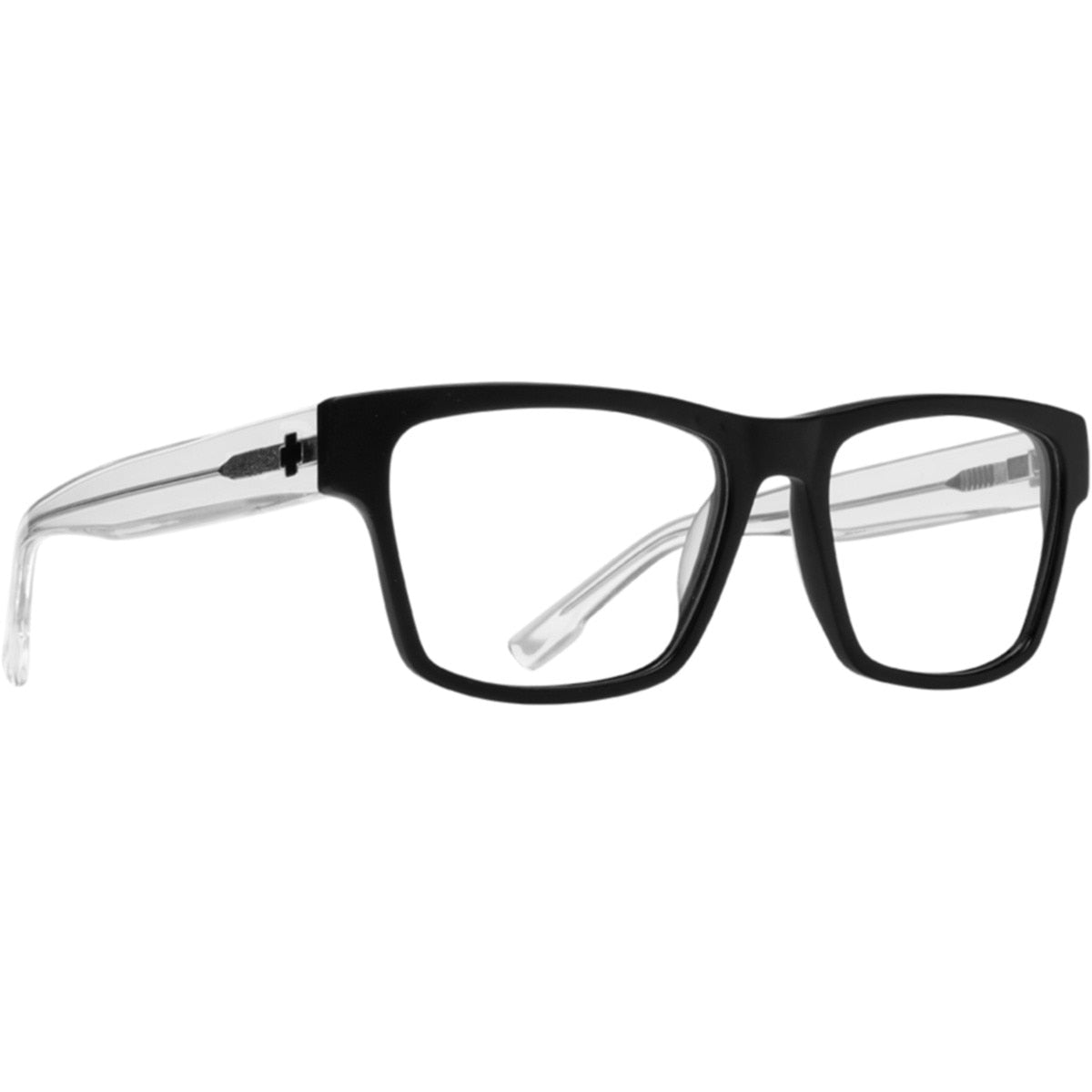 Spy WESTON 54 Eyeglasses  Matte Black Gloss Crystal Medium, Medium-Large