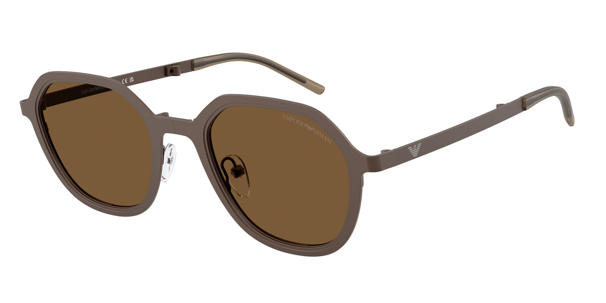 Emporio Armani EA2176 Irregular Sunglasses  300693-Matte Bronze 51-145-23 - Color Map Copper