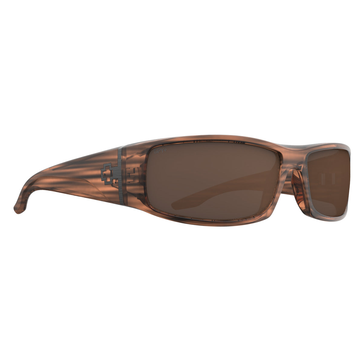 Spy Cooper SPY Sunglasses  Brown Stripe Tort Medium