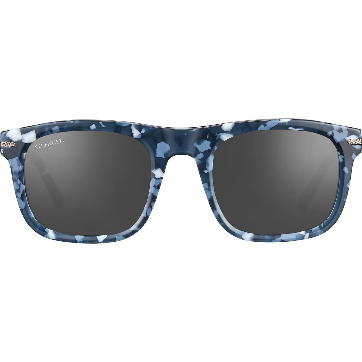 Serengeti Charlton Sunglasses  Shiny Blue Marble Medium, Medium-Large