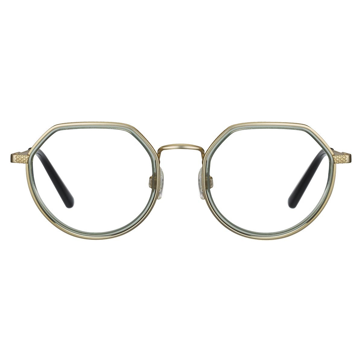 Serengeti Nathanel Optic Eyeglasses  Matte Light Gold - Olive Green Medium