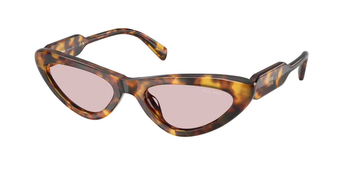 Miu Miu MUB11SU Cat Eye Sunglasses  14L4I0-Honey Havana 55-140-19 - Color Map Tortoise