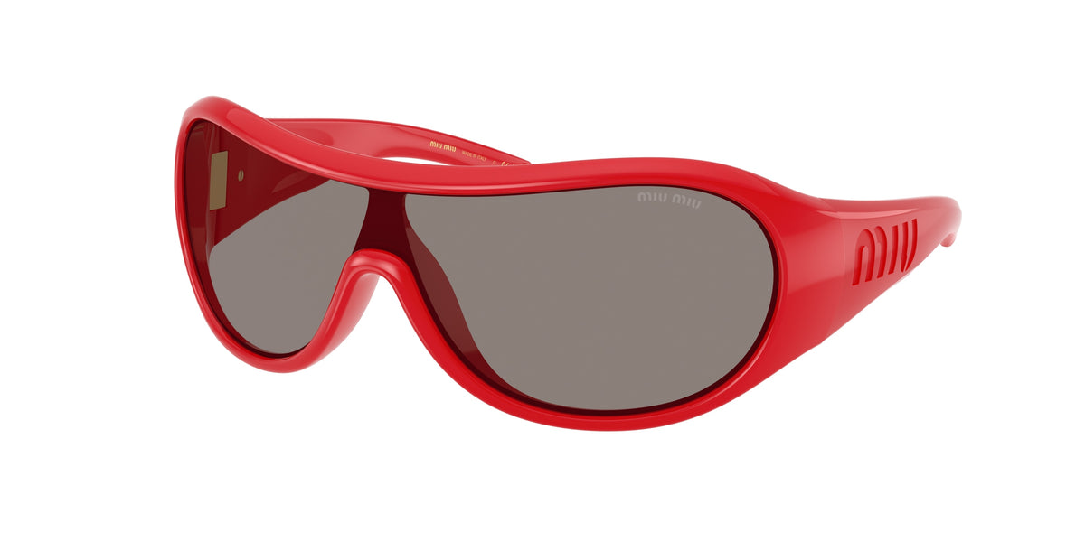 Miu Miu MUB14SU Irregular Sunglasses  27N80Q-Red 0-125-133 - Color Map Red