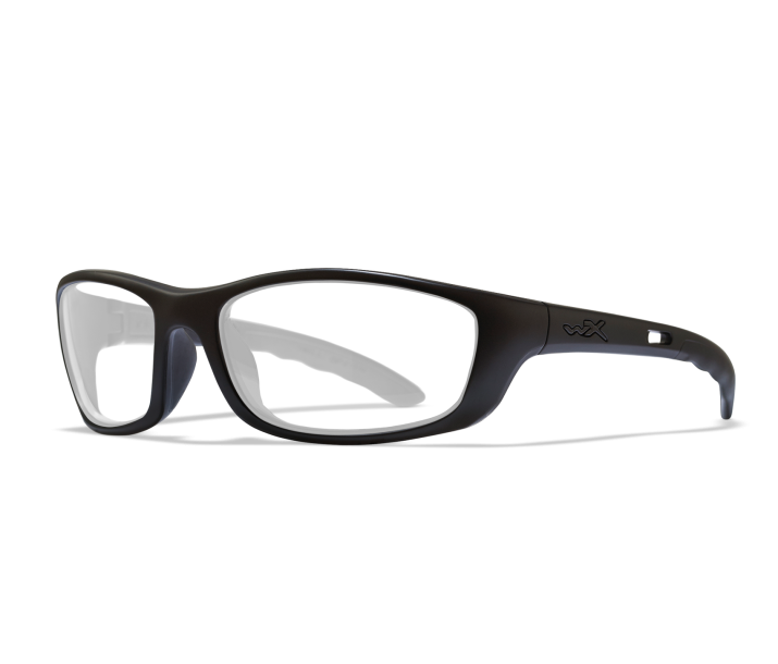 Wiley X P-17 Oval Sunglasses  Matte Black 61-18-120