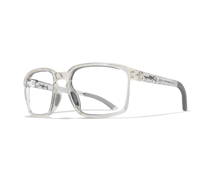 Wiley X WX ALFA Oval Sunglasses  Gloss Clear Crystal 56-18-135