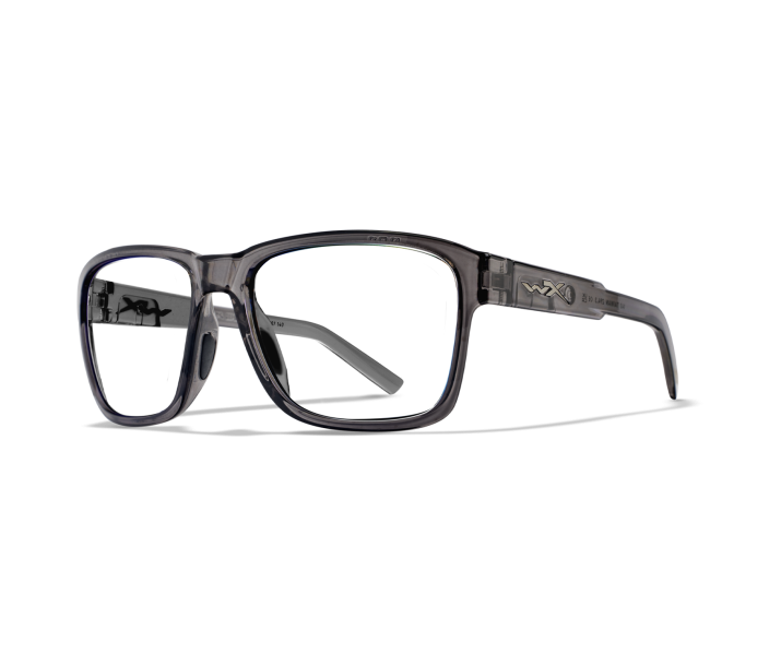 Wiley X WX TREK Oval Sunglasses  Gloss Crystal Dark Grey 57-17-140