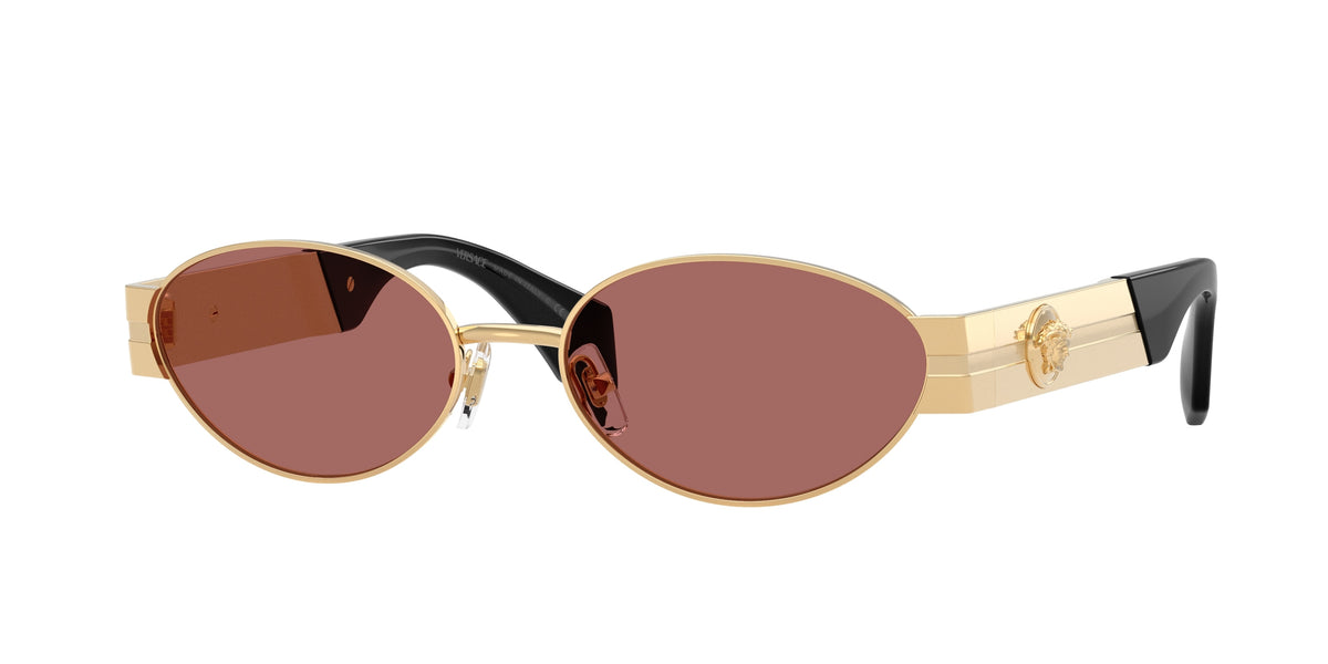 Versace VE2301 Oval Sunglasses  152369-Gold Versace 55-140-17 - Color Map Gold