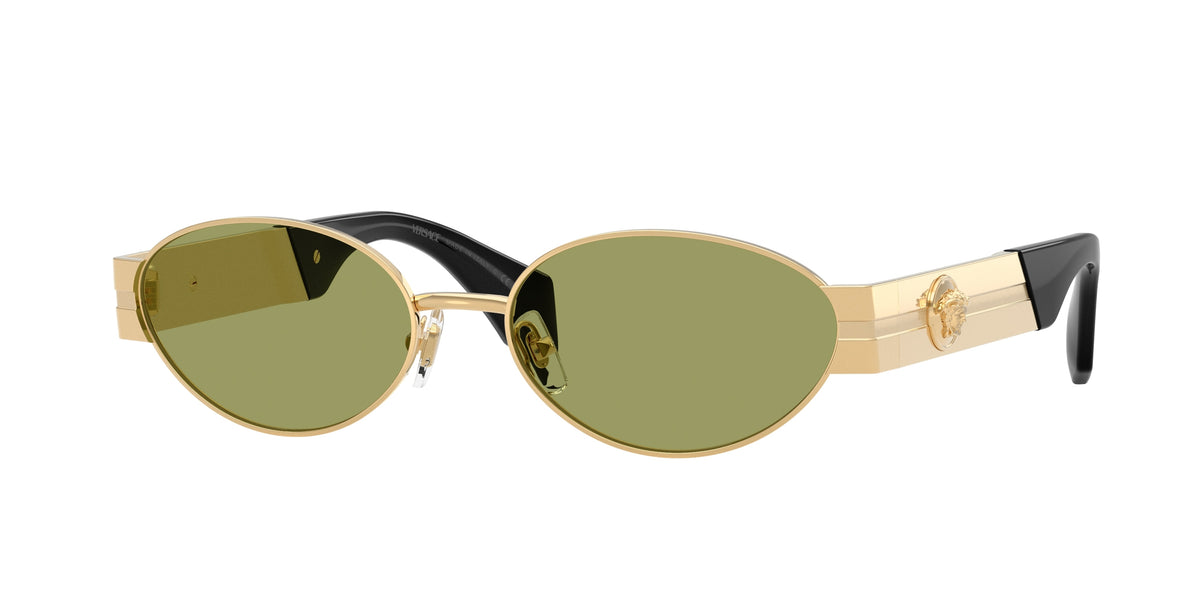 Versace ve2301 Oval Sunglasses  152382-Gold Versace 55-140-17 - Color Map Gold