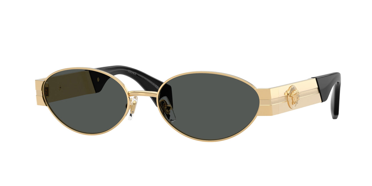 Versace VE2301 Oval Sunglasses  152387-Gold Versace 55-140-17 - Color Map Gold