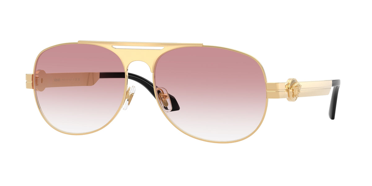 Versace VE2302 Pilot Sunglasses  15233B-Gold Versace 60-145-16 - Color Map Gold