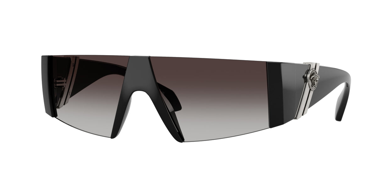 Versace VE4516 Rectangle Sunglasses  GB1/8G-Black 0-130-136 - Color Map Black