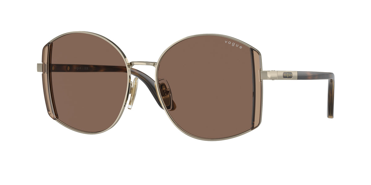 Vogue VO4267S Irregular Sunglasses  848/73-Pale Gold 53-140-16 - Color Map Gold
