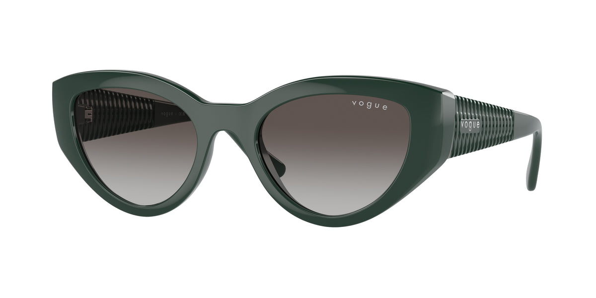 Vogue VO5566S Cat Eye Sunglasses  31228G-Full Dark Green 52-135-20 - Color Map Green