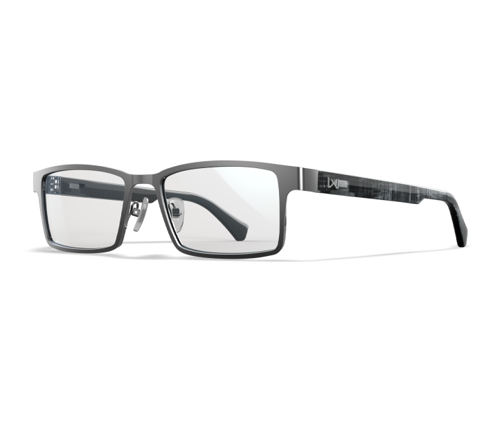 Wiley X WX TIG Full Rim Eyeglasses  Grey Stripes/dark Gunmetal 53-16-140