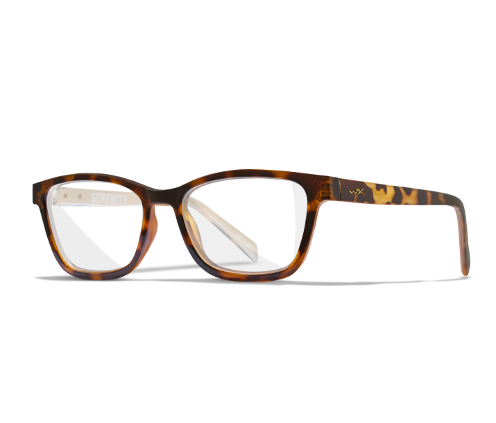 Wiley X WX SERENITY Full Rim Eyeglasses  Gloss Brown Demi / Champagne 54-17-140