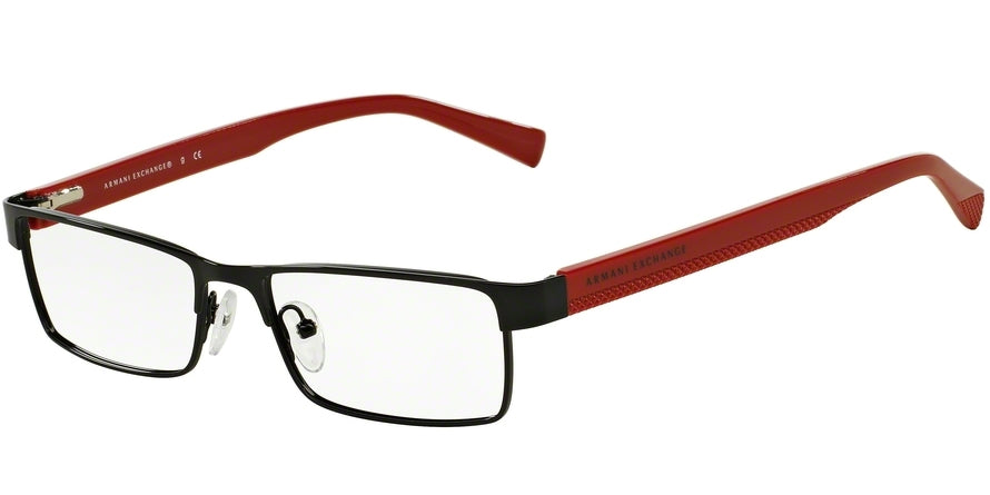 Exchange Armani AX1009 Rectangle Eyeglasses  6036-BLACK/SAMBA 53-16-145 - Color Map black
