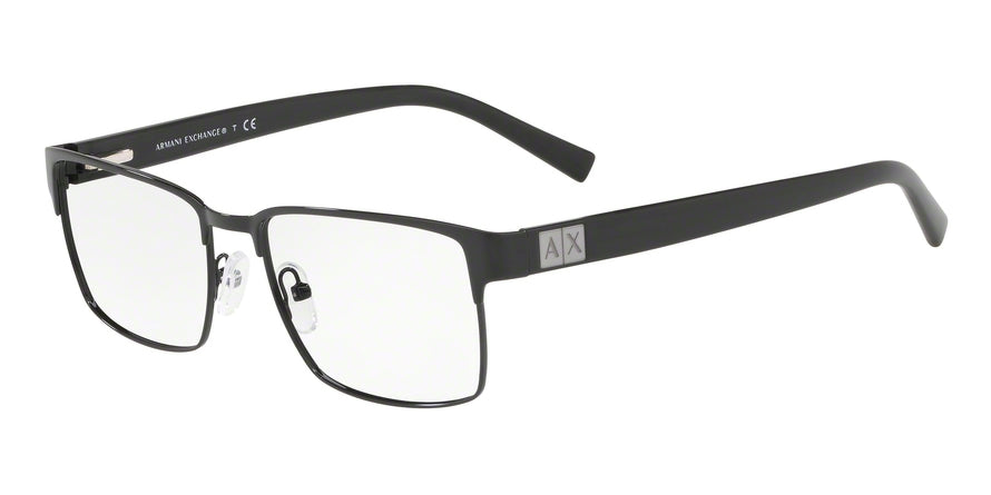 Exchange Armani AX1019 Square Eyeglasses  6000-SHINY BLACK 54-17-140 - Color Map black