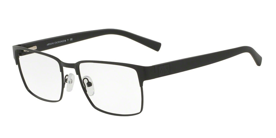 Exchange Armani AX1019 Square Eyeglasses  6063-MATTE BLACK 54-17-140 - Color Map black