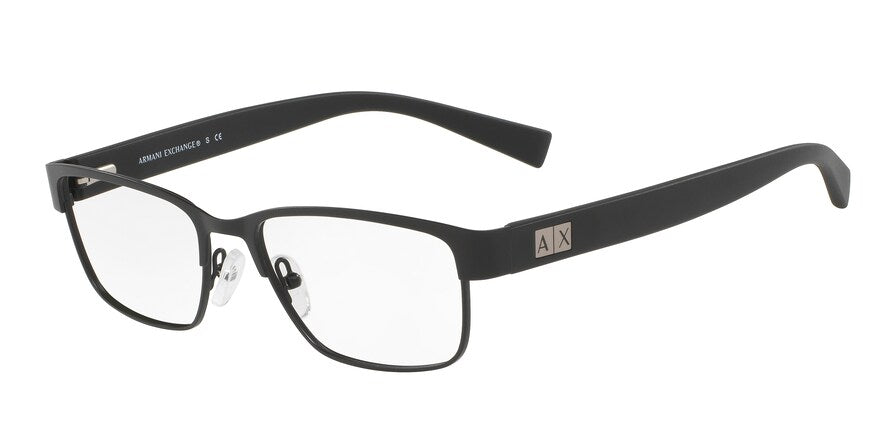 Exchange Armani AX1020 Square Eyeglasses  6063-MATTE BLACK 54-17-145 - Color Map black