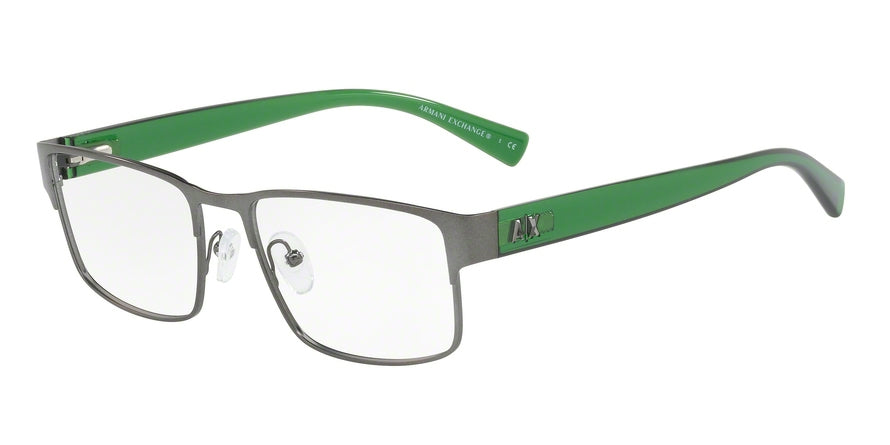 Exchange Armani AX1021 Rectangle Eyeglasses  6088-MATTE GUNMETAL 54-17-140 - Color Map gunmetal
