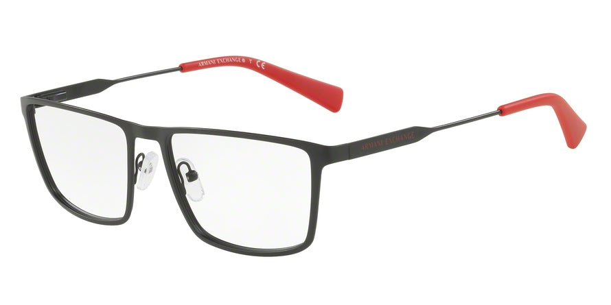 Exchange Armani AX1022 Rectangle Eyeglasses  6063-MATTE BLACK 55-17-140 - Color Map black