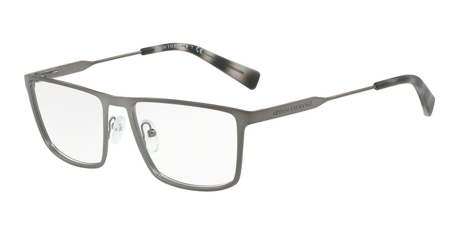 Exchange Armani AX1022 Rectangle Eyeglasses  6088-MATTE GUNMETAL 55-17-140 - Color Map gunmetal