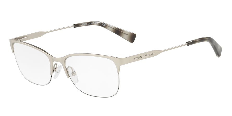 Exchange Armani AX1023 Rectangle Eyeglasses  6043-MATTE SILVER 53-17-140 - Color Map silver
