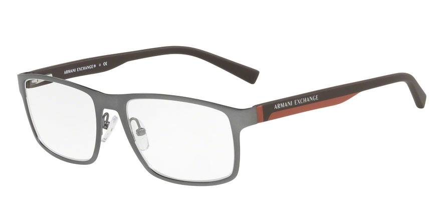 Exchange Armani AX1024 Rectangle Eyeglasses  6017-MATTE GUNMETAL 54-18-140 - Color Map green